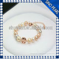 AA 9-10MM Good Luster Freshwater Pearl Love Bracelet